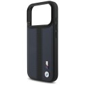 BMW M Perforated Stripe Logo MagSafe - Etui iPhone 17 Pro (granatowy)