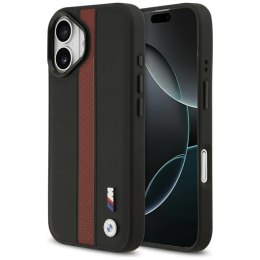 BMW M Perforated Stripe Logo MagSafe - Etui iPhone 17 (czerwony)