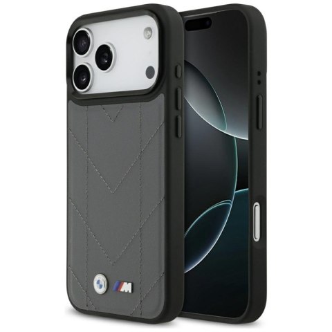 BMW M Quilted Logo MagSafe - Etui iPhone 17 Pro Max (antracyt)