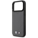 BMW M Quilted Logo MagSafe - Etui iPhone 17 Pro Max (antracyt)