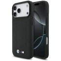 BMW M Quilted Logo MagSafe - Etui iPhone 17 Pro Max (czarny)