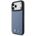 BMW M Quilted Logo MagSafe - Etui iPhone 17 Pro Max (niebieski)