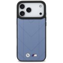 BMW M Quilted Logo MagSafe - Etui iPhone 17 Pro Max (niebieski)