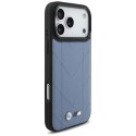 BMW M Quilted Logo MagSafe - Etui iPhone 17 Pro Max (niebieski)