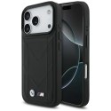 BMW M Quilted Logo MagSafe - Etui iPhone 17 Pro (czarny)