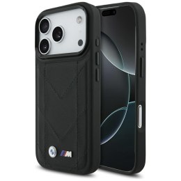 BMW M Quilted Logo MagSafe - Etui iPhone 17 Pro (czarny)