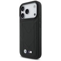 BMW M Quilted Logo MagSafe - Etui iPhone 17 Pro (czarny)