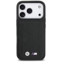 BMW M Quilted Logo MagSafe - Etui iPhone 17 Pro (czarny)