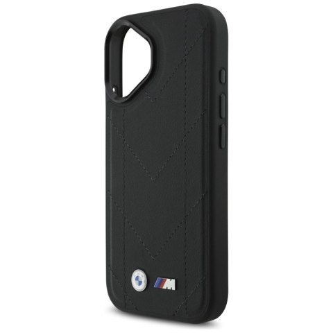 BMW M Quilted Logo MagSafe - Etui iPhone 17 (czarny)