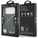 BMW M Tricolor Metal Logo MagSafe - Etui iPhone 17 Pro Max (czarny)