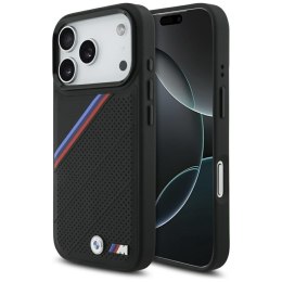 BMW M Tricolor Metal Logo MagSafe - Etui iPhone 17 Pro (czarny)