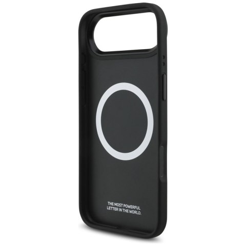 BMW M Tricolor Metal Logo MagSafe - Etui iPhone Air (czarny)