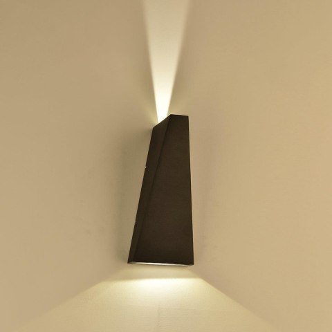 Kinkiet ścienny V-TAC 4W LED czarny IP65 VT-826-B-N 4000K 476lm