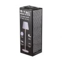Lampka biurkowa nocna V-TAC 2W LED 38cm ładowanie ściemnianie IP54 biała VT-7522 3000K 200lm