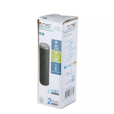 Oprawa Gruntowa Ogrodowa Najazdowa Podłogowa V-TAC 0.5W LED Srebrna IP67 VT-1141 3000K 5lm