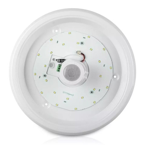 Oprawa sufitowa plafoniera V-TAC 12W LED SAMSUNG CHIP czujnik ruchu VT-13 6500K 900lm 3 lata gwarancji