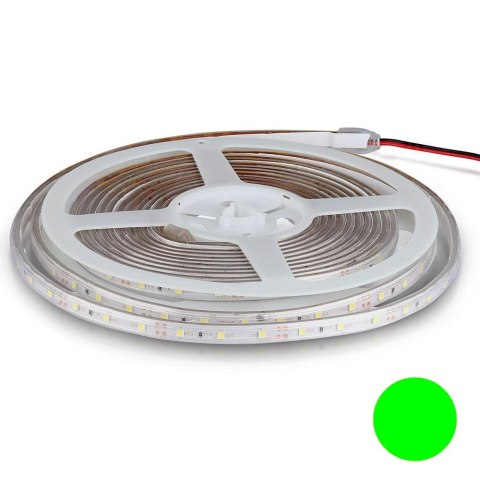 Taśma LED V-TAC 12V SMD3528 300LED IP65 rękaw 3,6W/m VT-3528 Kolor Zielony 400lm