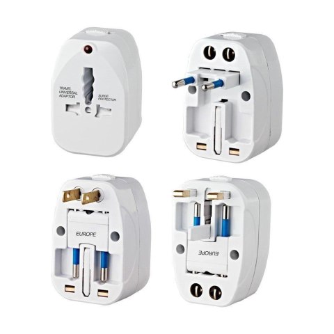 Uniwersalny adapter podróżny z zabezpieczeniem V-TAC