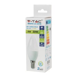 Żarówka LED V-TAC 4W E14 świeczka VT-1818 2700K 320lm