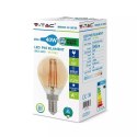 Żarówka LED V-TAC 4W Filament E14 P45 Kulka Bursztyn VT-1835 2200K 350lm