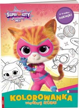 Ameet: DISNEY - Super Koty. Kolorowanka Według Kodu