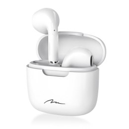 R-PHONES TWS+ - Mini douszne słuchawki bezprzewodowe Bluetooth 5.3 TWS z powerboxem USB-C - białe
