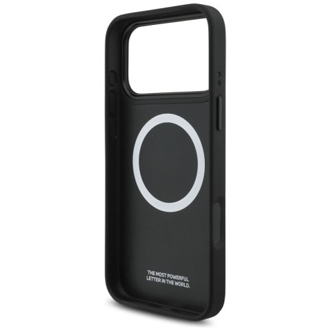 BMW M Perforated Stripe Logo MagSafe - Etui iPhone 17 Pro Max (czerwony)