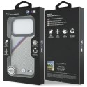 BMW M Tricolor Metal Logo MagSafe - Etui iPhone 17 Pro (szary)