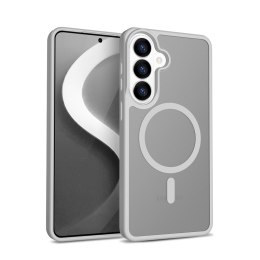 Crong Hybrid Matte Magnetic - Etui MagSafe Samsung Galaxy S26 (szary)