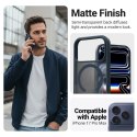 Crong Hybrid Matte Magnetic - Etui MagSafe iPhone 17 Pro Max (granatowy)