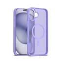 Crong Hybrid Matte Magnetic - Etui MagSafe iPhone 17 (lawendowy)