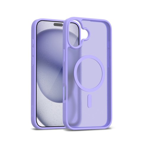 Crong Hybrid Matte Magnetic - Etui MagSafe iPhone 17 (lawendowy)
