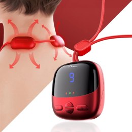 EMS NECK MASSAGER - Masażer EMS do szyi i karku (Elektrostymulacja Mięśni). 4 tryby i 9 poziomów intensywności. Funkcja ciepłego