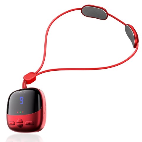 EMS NECK MASSAGER - Masażer EMS do szyi i karku (Elektrostymulacja Mięśni). 4 tryby i 9 poziomów intensywności. Funkcja ciepłego