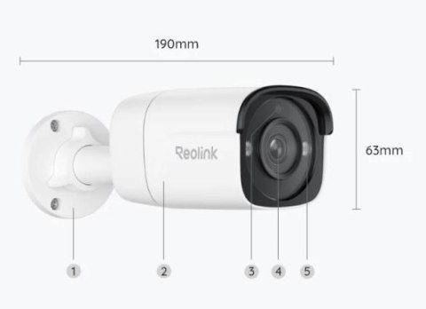 Kamera IP Reolink P330 8Mpix POE P2P IR 30m czarna
