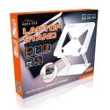 LAPTOP STAND (biały) - Regulowana, ergonomiczna podstawka pod laptopa 10-17 cali. Masywna, stalowa konstrukcja połączona z antyp