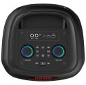 POWER AUDIO MAX - Duży głośnik Bluetooth, 120W RMS/ 1400W PMPO, dwa głosniki 8", Equalizer, funkcja karaoke, MP3/karty microSD, 
