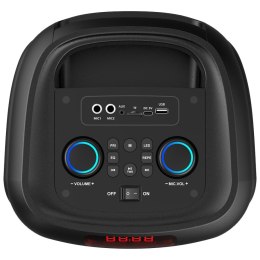 POWER AUDIO MAX - Duży głośnik Bluetooth, 120W RMS/ 1400W PMPO, dwa głosniki 8
