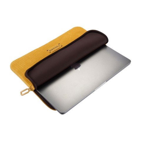 TUCANO Velluto 2 - Pokrowiec MacBook Pro 14" (M5/M4/M3/M2/M1/2026-2021) / Laptop 13" (żółty)