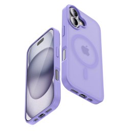 Crong Hybrid Matte Magnetic - Etui MagSafe iPhone 17 (lawendowy)