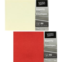 Koperty ozdobne Galeria Papieru B6 czerwone (20)