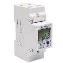 Qoltec Jednofazowy elektroniczny licznik | miernik zużycia energii na szynę DIN | Wi-fi | TUYA | 230V | 60A | LCD
