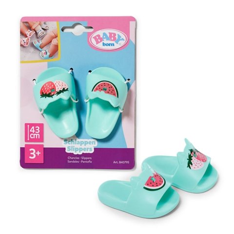BABY born Slippers 3 assorted 43cm Buty dla lalek