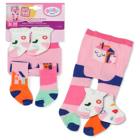 BABY born Tights & Socks 2 assorted 43cm Rajstopy dla lalki