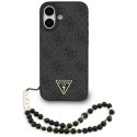 Guess 4G Strap Triangle Logo MagSafe - Etui do iPhone 17 (czarny)