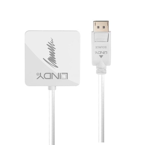 Lindy 41028 adapter kablowy DisplayPort DVI-D + VGA (D-Sub) + HDMI Czarny
