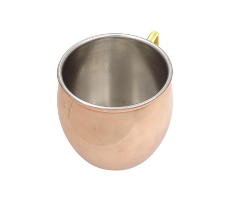 Miedziany Kubek ze Stali Nierdzewnej 304 - Pojemność 500ml pokryty warstwą miedzi - MM7012