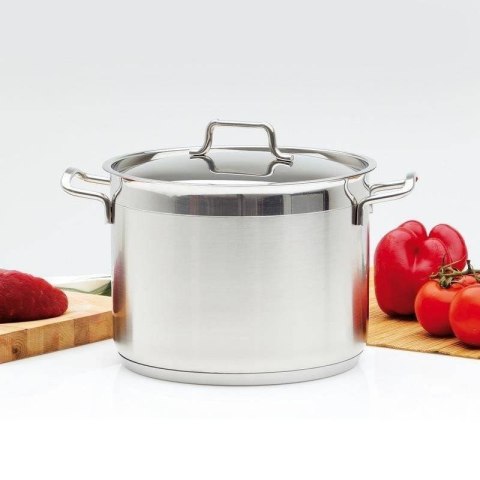 Garnek Stalowy 2,3 L ORION ANETT 16 cm z Pokrywką Indukcja Zmywarka
