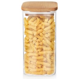 Pojemnik na Makaron Płatki Mąkę Szklany z Pokrywką Uszczelką ORION 1,5 l