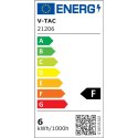 Żarówka LED V-TAC SAMSUNG CHIP 6W GU5.3 MR16 12V 110st VT-257 6500K 455lm 5 lat gwarancji
